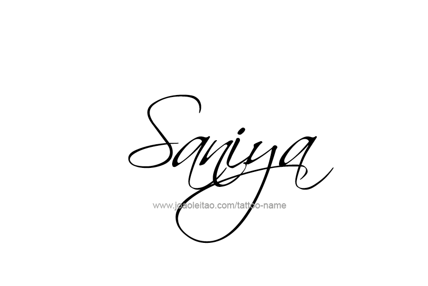 Tattoo Design Name Saniya  