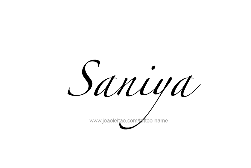 Tattoo Design Name Saniya  