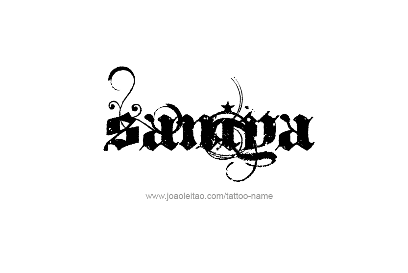 Tattoo Design Name Saniya  