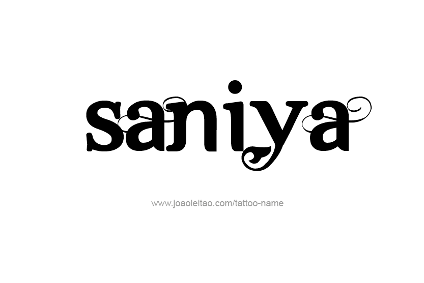 Tattoo Design Name Saniya  