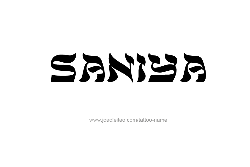 Tattoo Design Name Saniya  