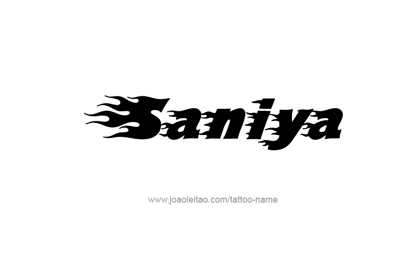 Tattoo Design Name Saniya  