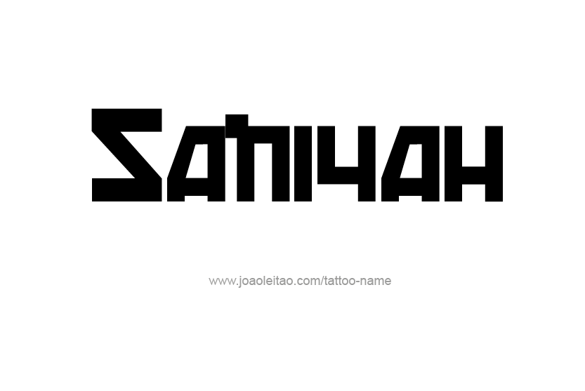 Tattoo Design Name Saniyah  