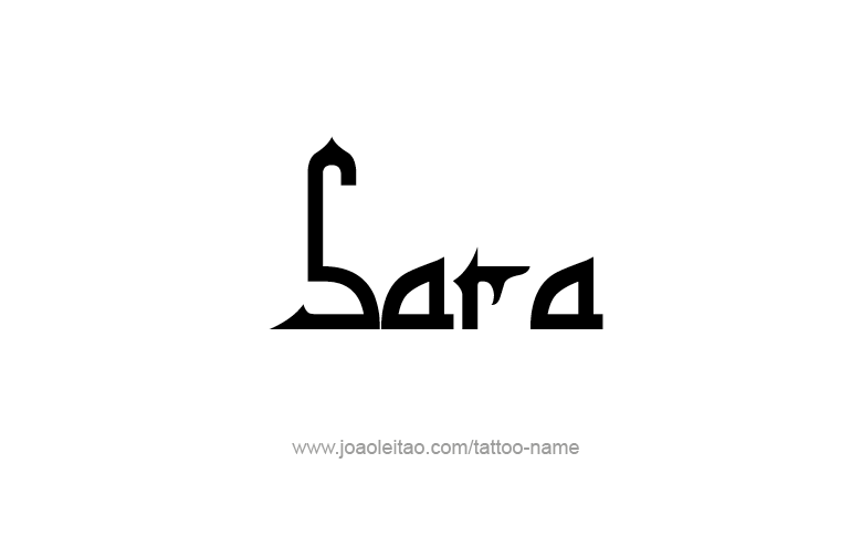 Tattoo Design Name Sara  