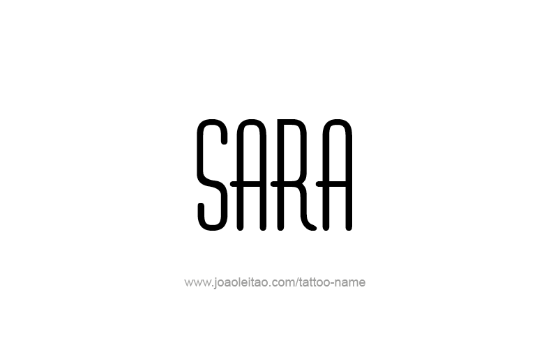 Tattoo Design Name Sara  