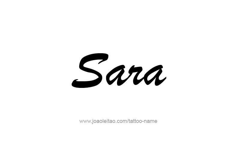 Tattoo Design Name Sara  