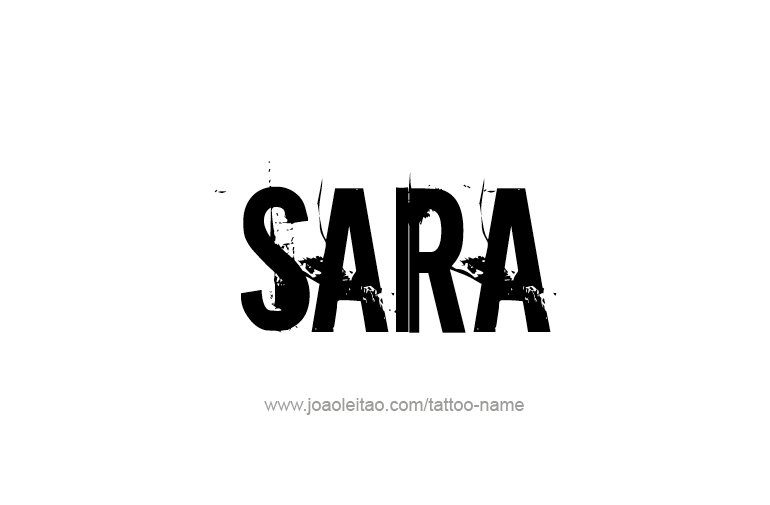 Tattoo Design Name Sara  