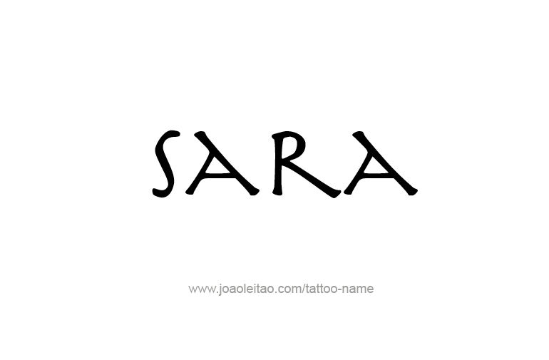 Tattoo Design Name Sara  