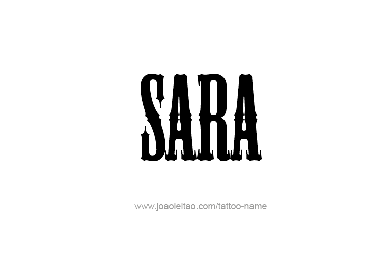 Tattoo Design Name Sara  