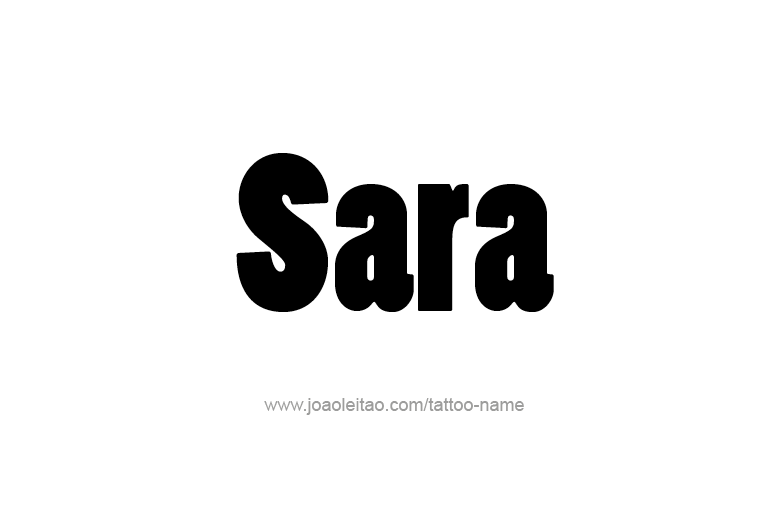 Tattoo Design Name Sara  