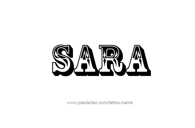 Tattoo Design Name Sara  