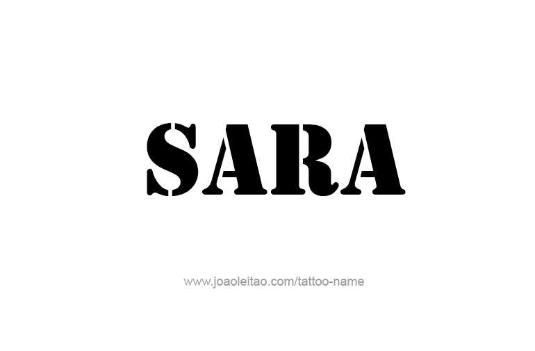 Tattoo Design Name Sara  