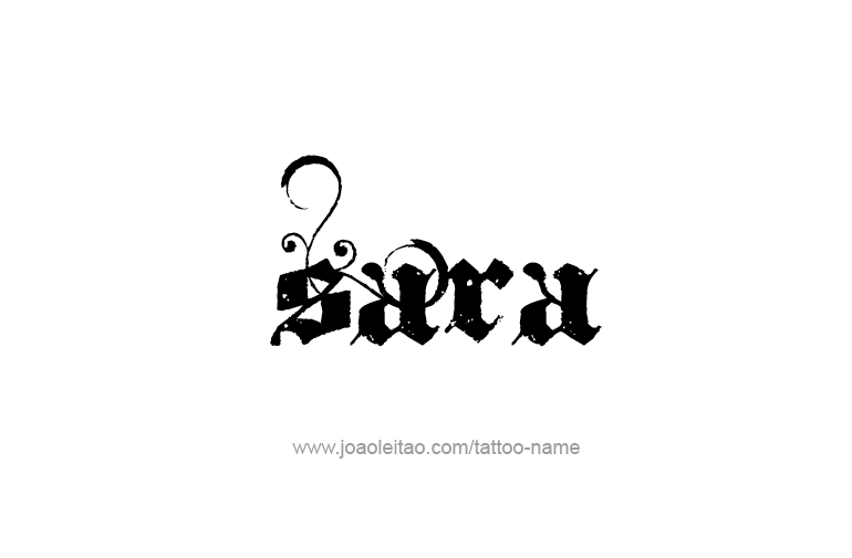 Tattoo Design Name Sara  