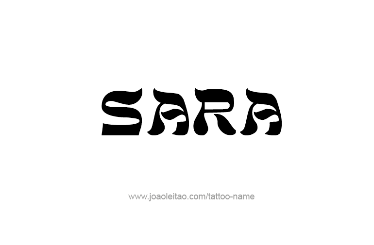 Tattoo Design Name Sara  