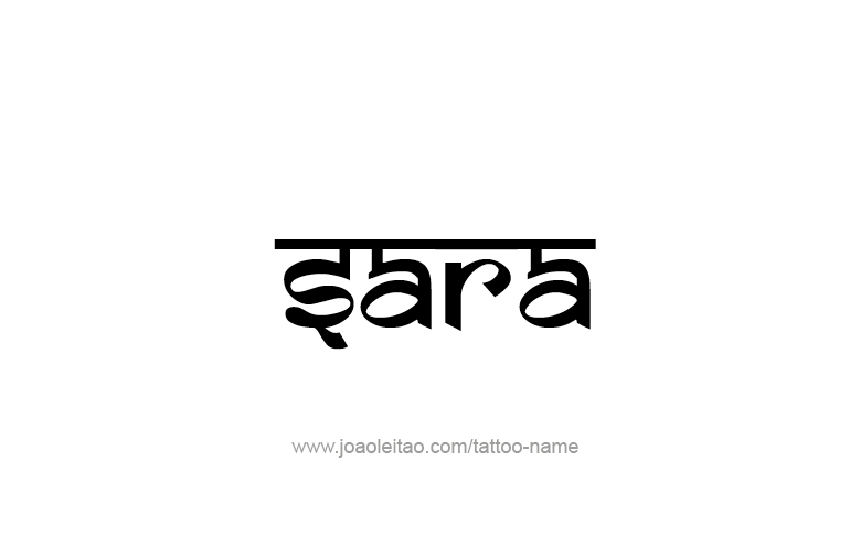 Tattoo Design Name Sara  