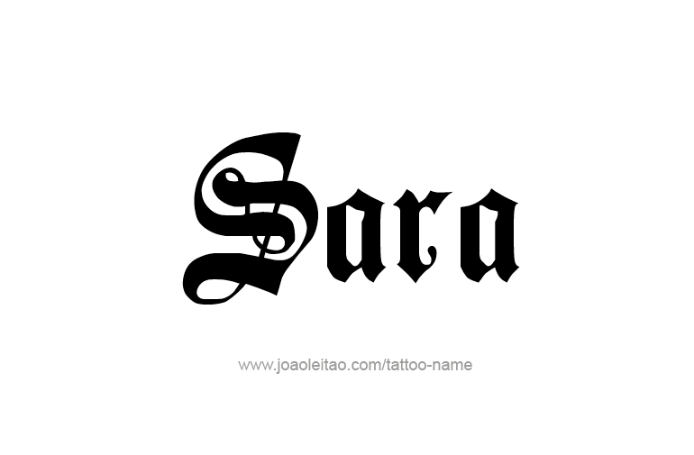 Tattoo Design Name Sara  