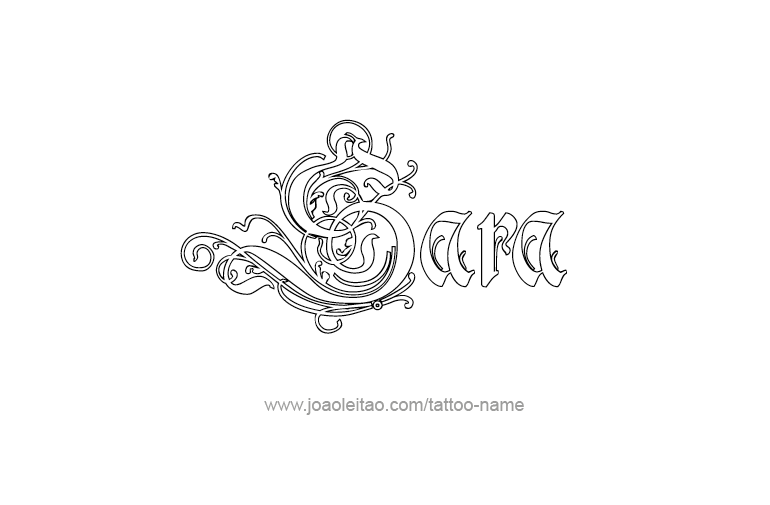 Tattoo Design Name Sara  