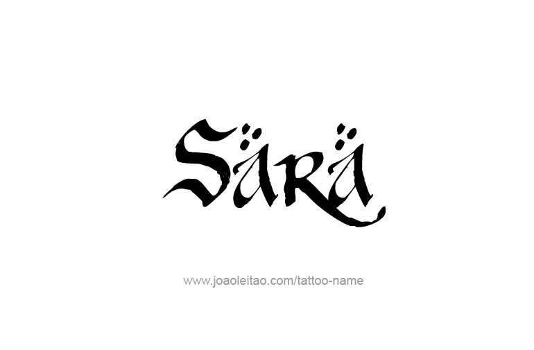 Tattoo Design Name Sara  