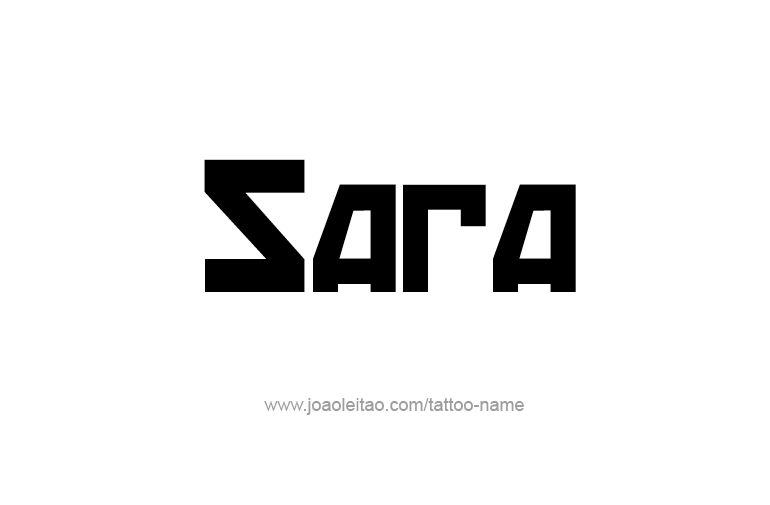 Tattoo Design Name Sara  