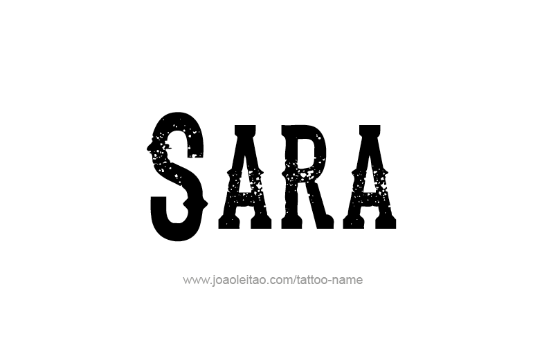 Tattoo Design Name Sara  