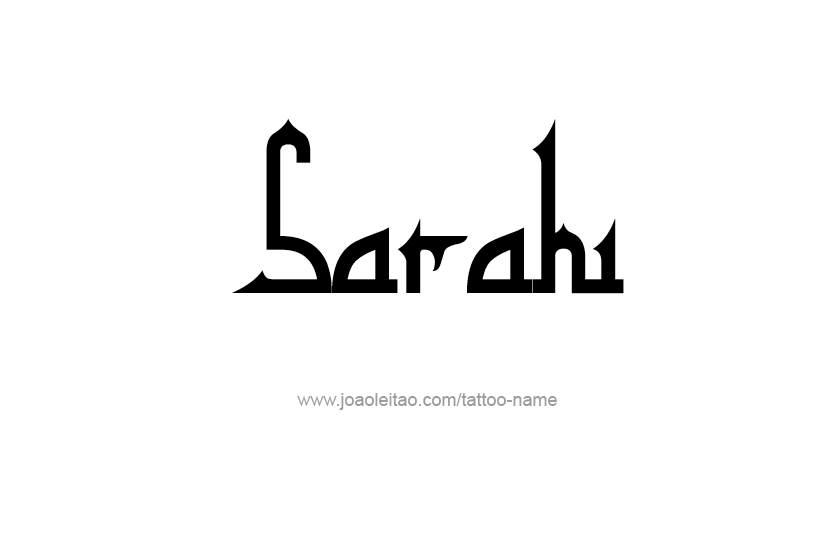 Tattoo Design Name Sarahi  