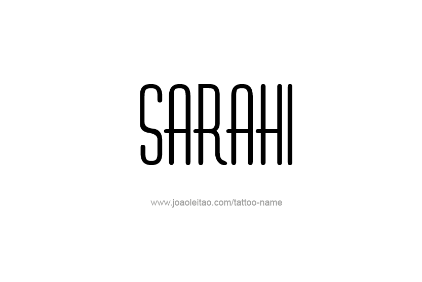 Tattoo Design Name Sarahi  