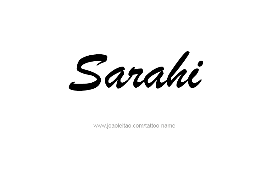 Tattoo Design Name Sarahi  