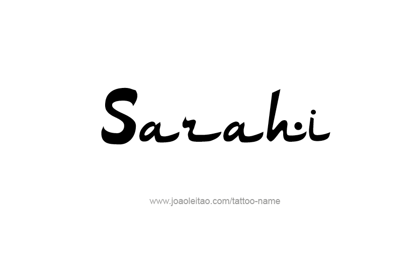 Tattoo Design Name Sarahi  