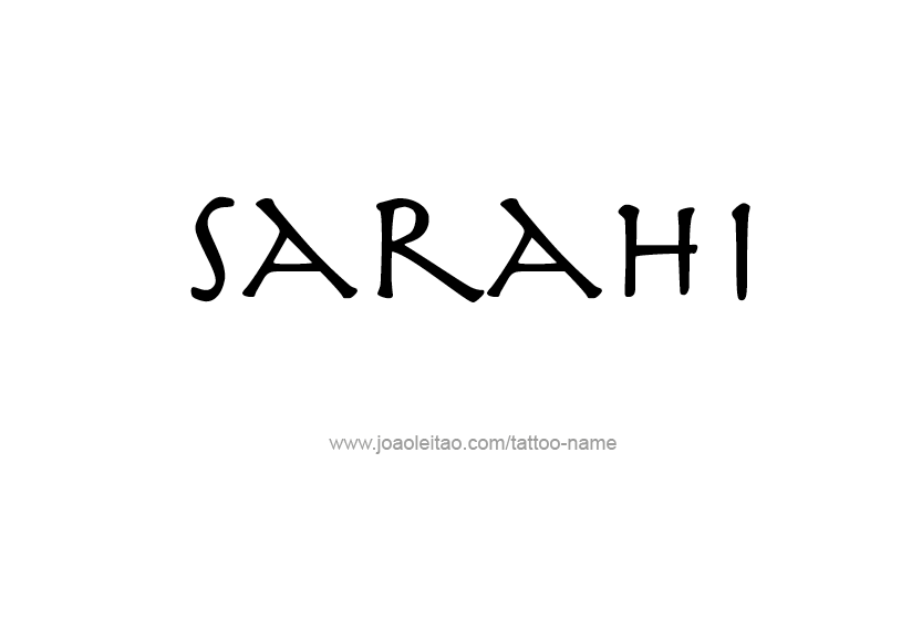 Tattoo Design Name Sarahi  