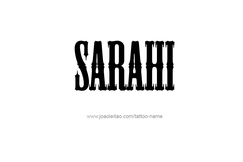 Tattoo Design Name Sarahi  