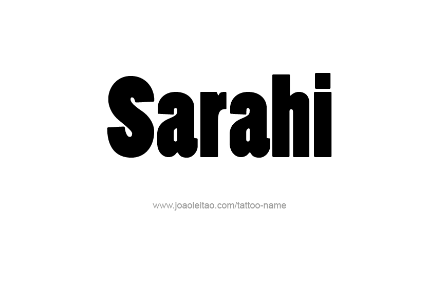 Tattoo Design Name Sarahi  