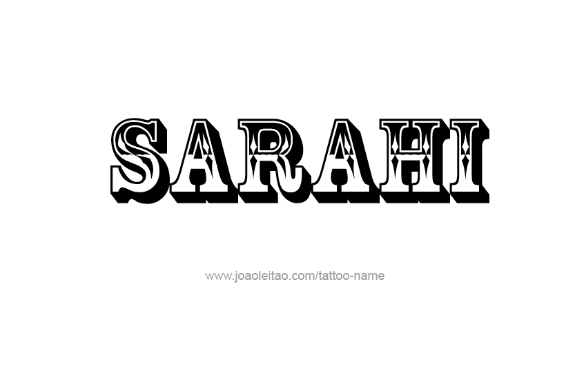 Tattoo Design Name Sarahi  