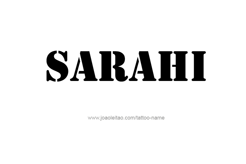 Tattoo Design Name Sarahi  