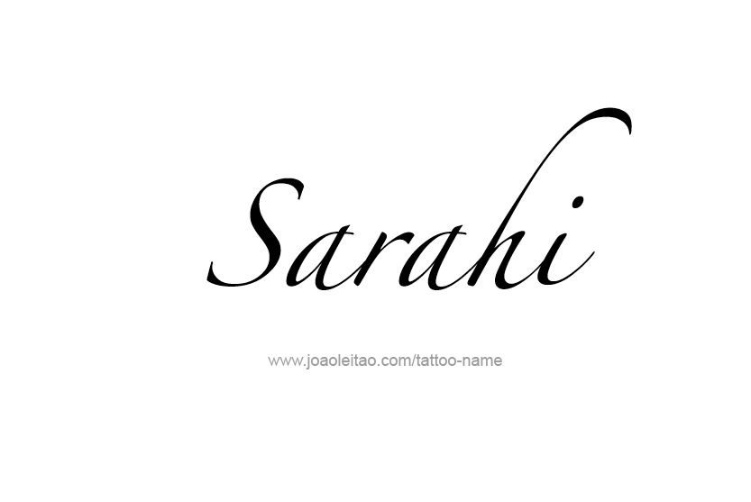 Tattoo Design Name Sarahi  