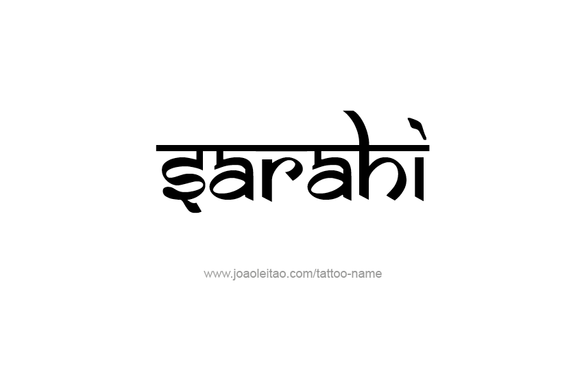 Tattoo Design Name Sarahi  