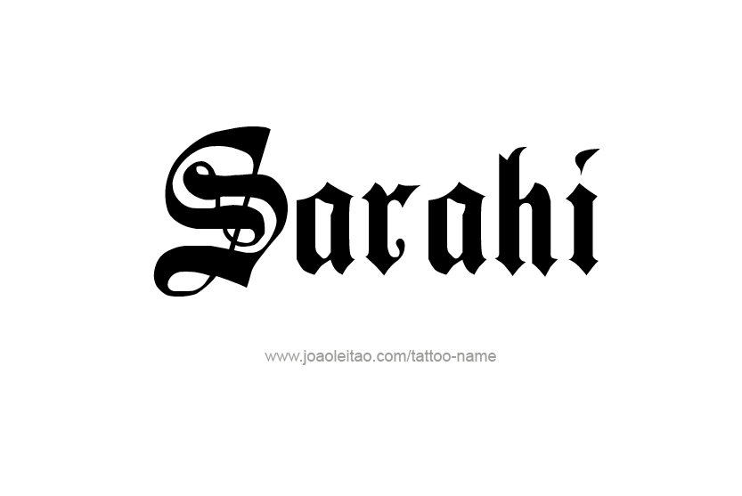 Tattoo Design Name Sarahi  