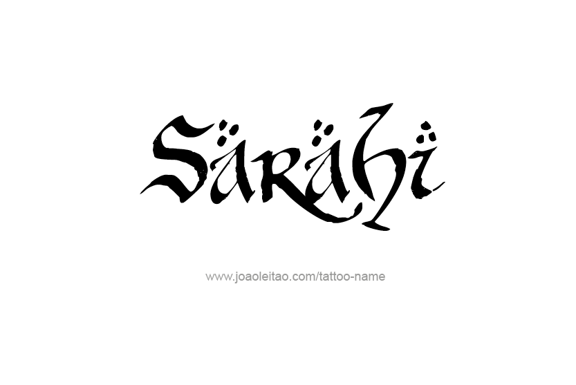 Tattoo Design Name Sarahi  