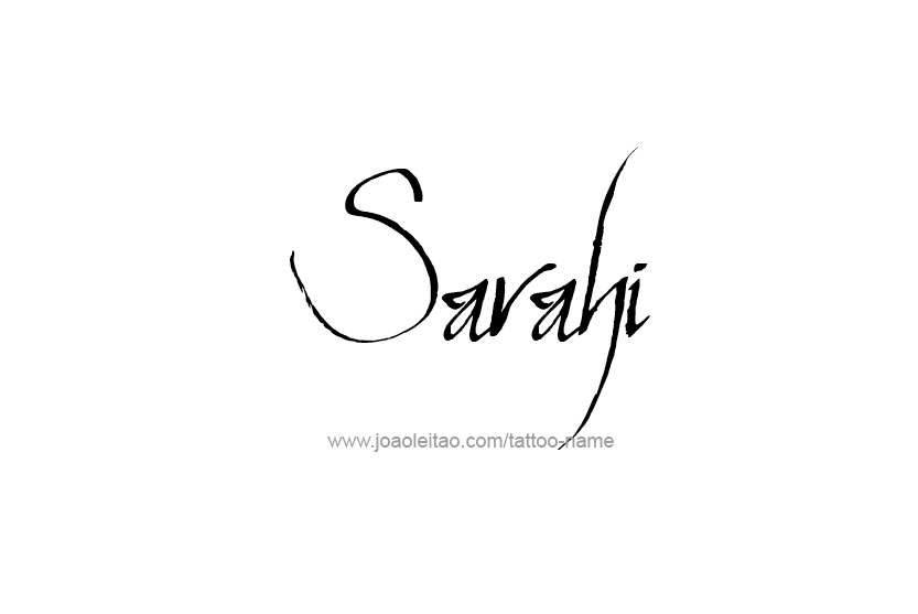 Tattoo Design Name Sarahi  