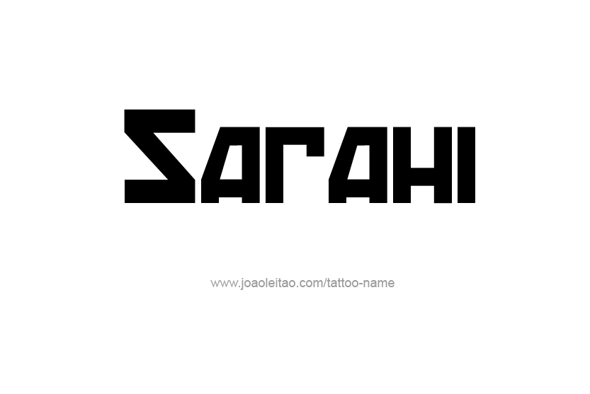 Tattoo Design Name Sarahi  