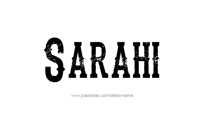 Tattoo Design Name Sarahi  