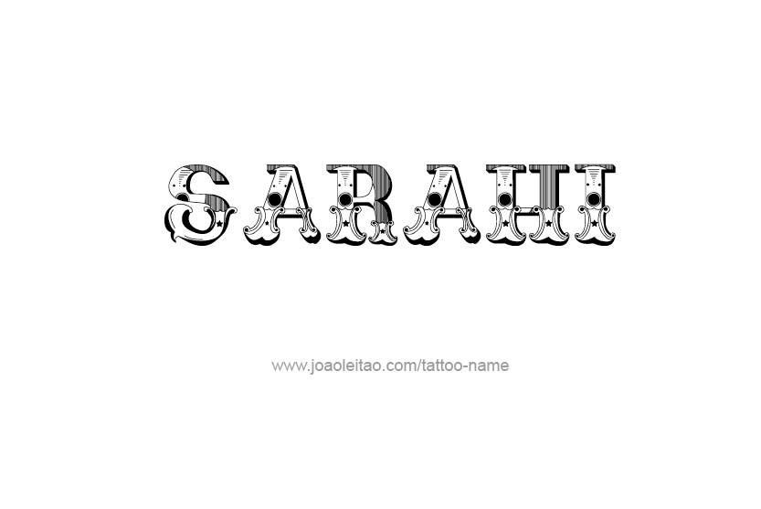 Tattoo Design Name Sarahi  