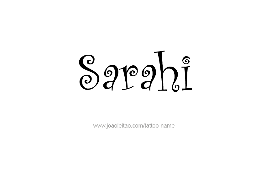 Tattoo Design Name Sarahi  