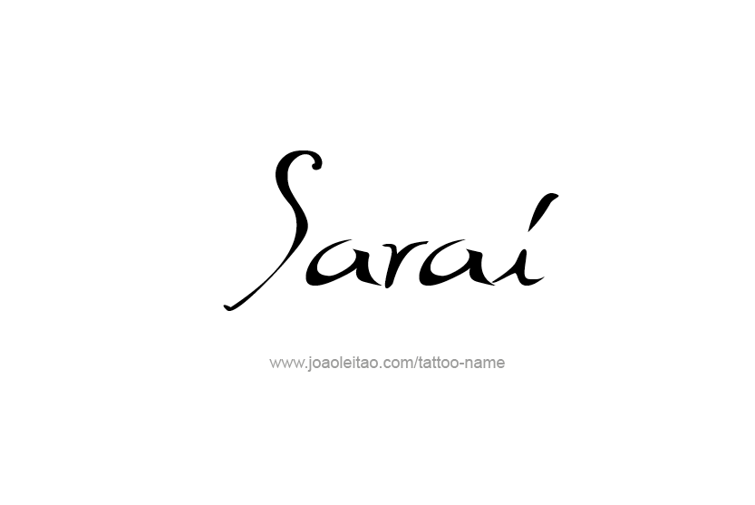 Tattoo Design Name Sarai  