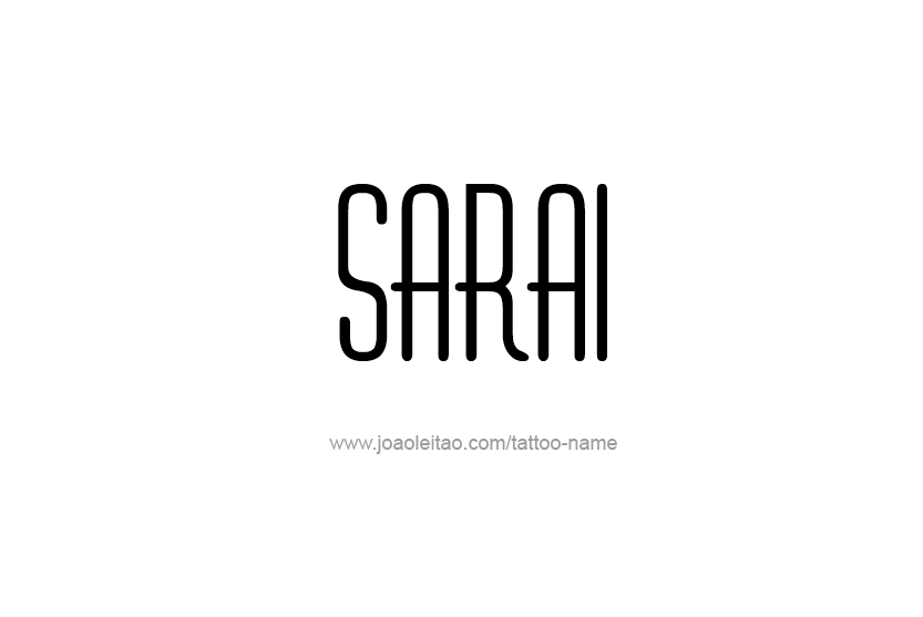 Tattoo Design Name Sarai  