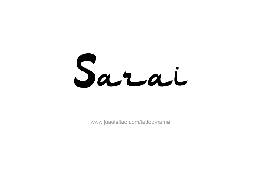 Tattoo Design Name Sarai  