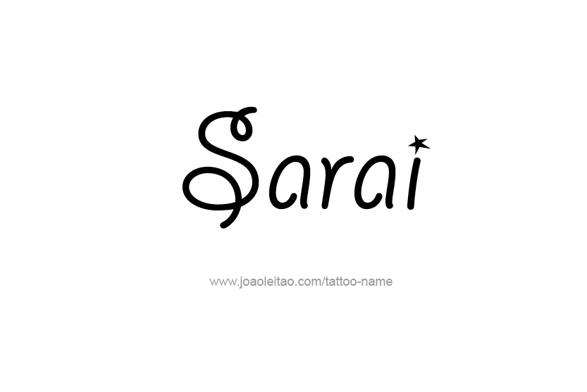Tattoo Design Name Sarai  