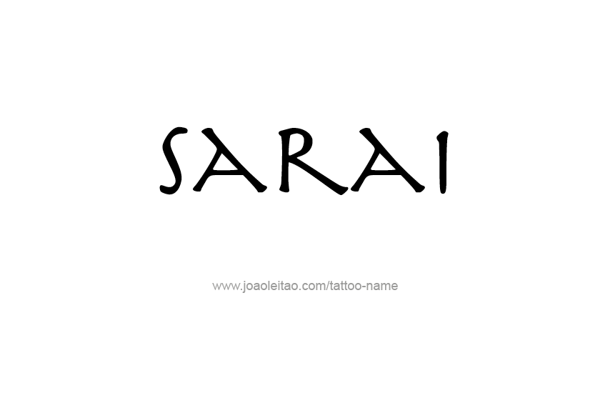 Tattoo Design Name Sarai  