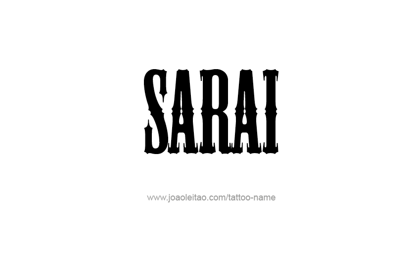 Tattoo Design Name Sarai  