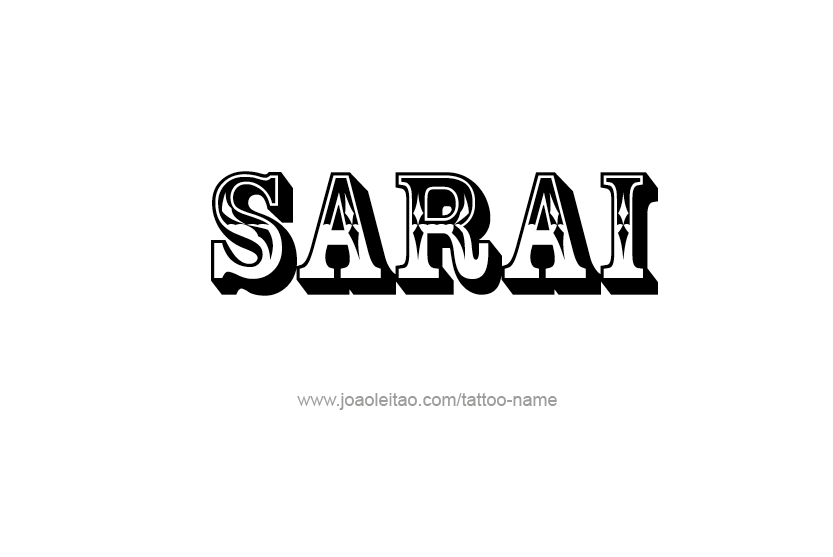 Tattoo Design Name Sarai  