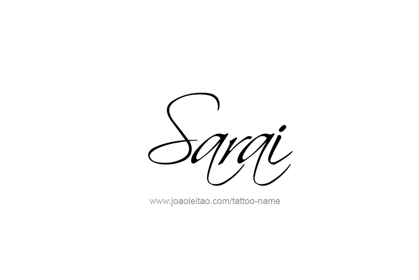 Tattoo Design Name Sarai  